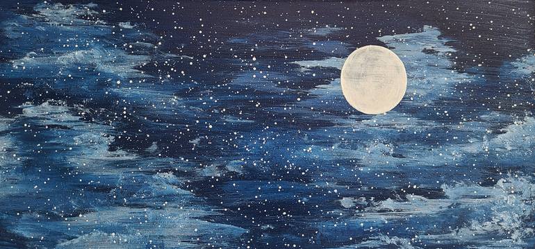 Original Conceptual Beach Painting by Karis Kim