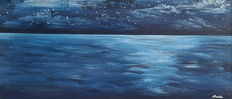 Original Conceptual Beach Painting by Karis Kim