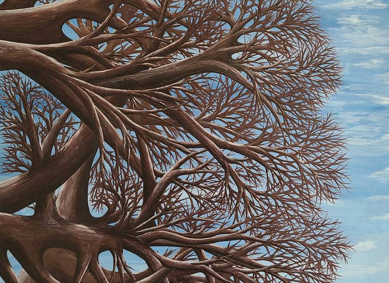 Original Conceptual Tree Painting by Karis Kim