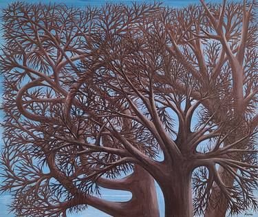 Original Tree Painting by Karis Kim