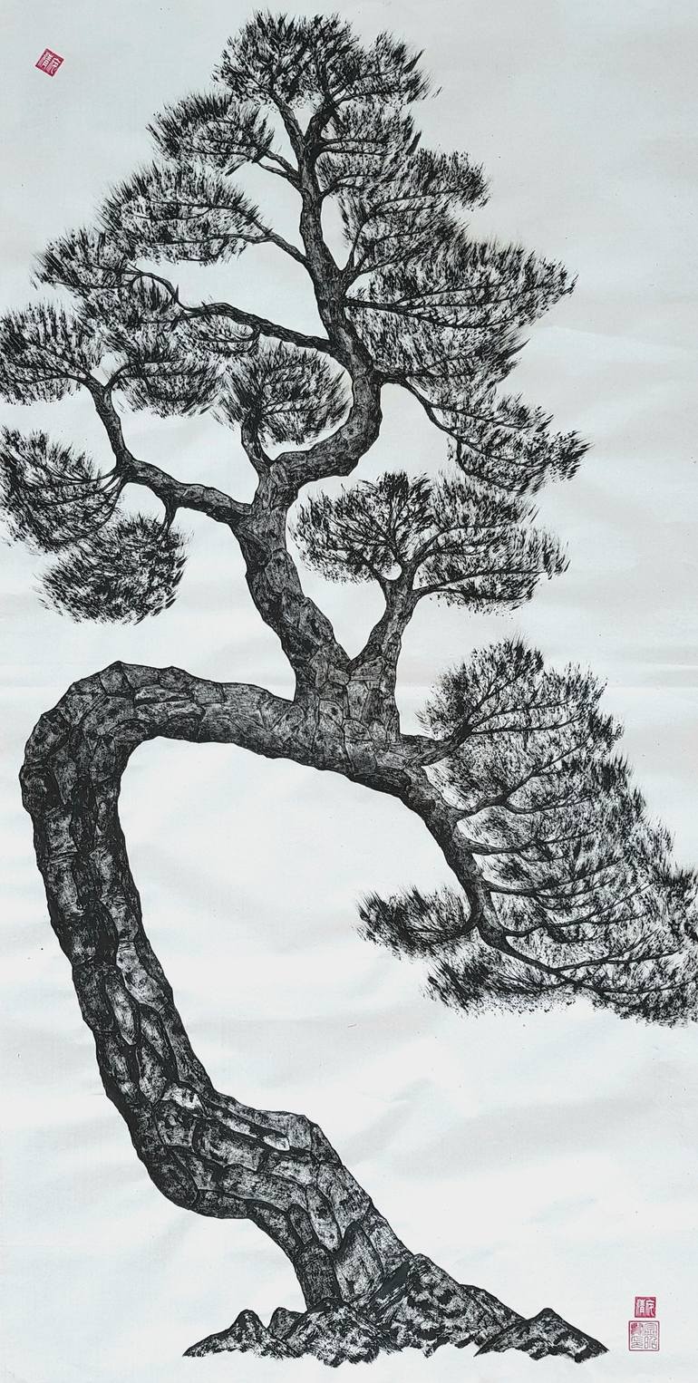 Original Conceptual Tree Paintings by Karis Kim