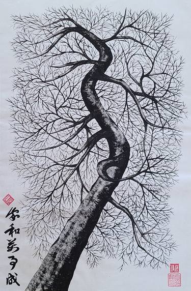 Original Conceptual Tree Paintings by Karis Kim