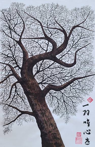 Original Conceptual Tree Paintings by Karis Kim