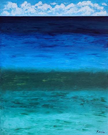 Original Abstract Seascape Paintings by Karis Kim