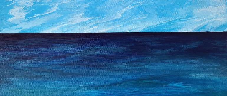 Original Abstract Seascape Painting by Karis Kim