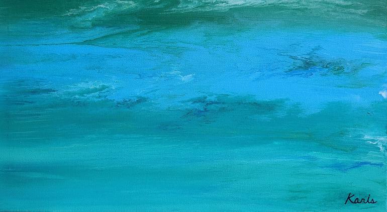 Original Abstract Seascape Painting by Karis Kim