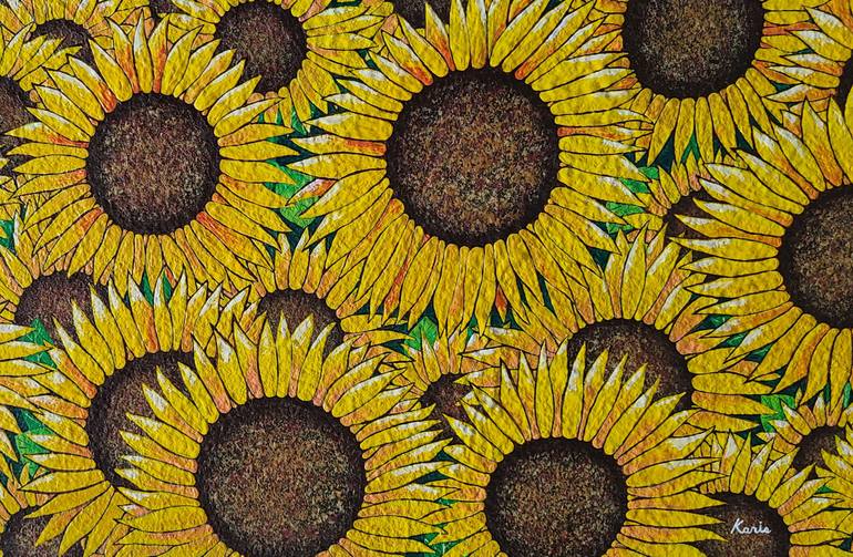 Original Contemporary Floral Painting by Karis Kim