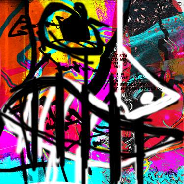 Original Abstract Expressionism Abstract Mixed Media by Kabochi Gitau