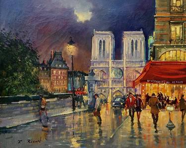 Original Impressionism Cities Paintings by ROBERT RICART