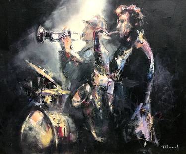 Print of Expressionism Music Paintings by ROBERT RICART
