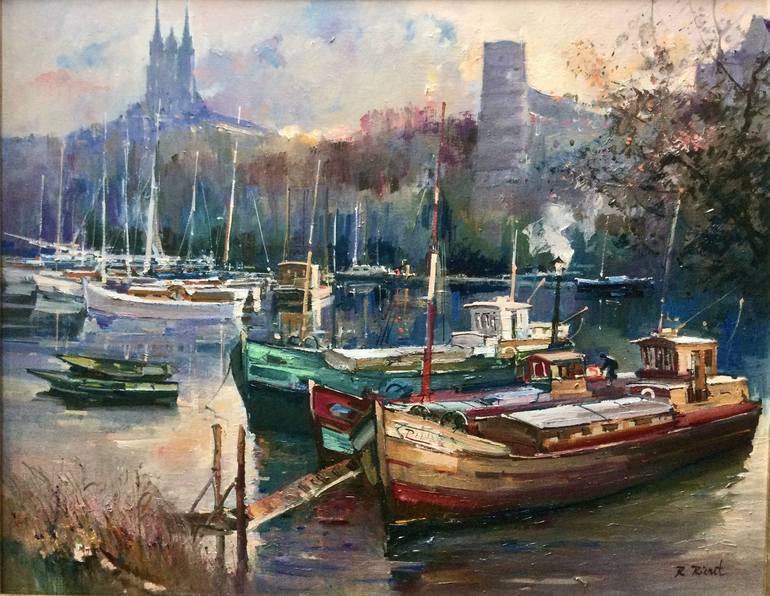 Rizuart Pinterest PENICHES A ANGERS Painting by ROBERT RICART | Saatchi Art