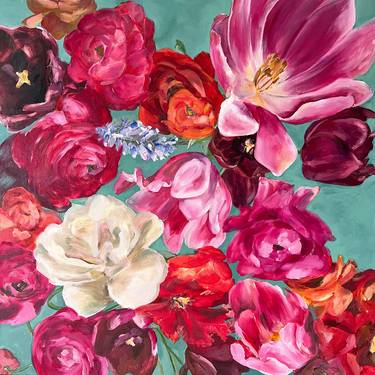 Original Floral Paintings by VICTO ARTIST