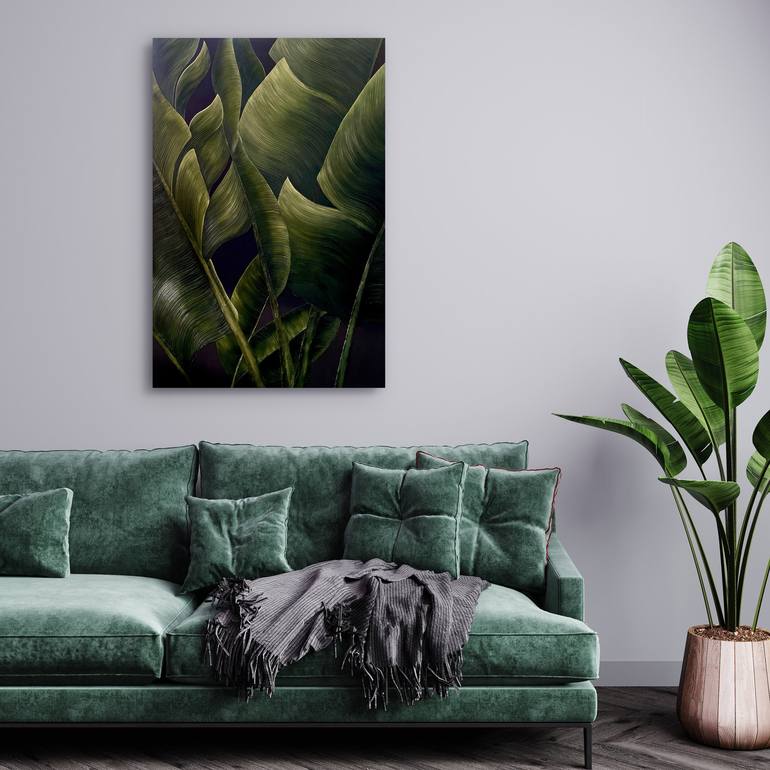 Original Contemporary Botanic Painting by VICTO ARTIST