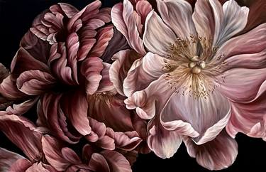 Original Figurative Floral Paintings by VICTO ARTIST