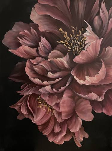 Original Figurative Floral Paintings by VICTO ARTIST