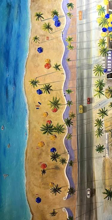 Original Beach Paintings by VICTO ARTIST