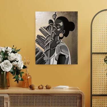 40x50 cm - Jazz in Monochrome Feminine Portrait thumb