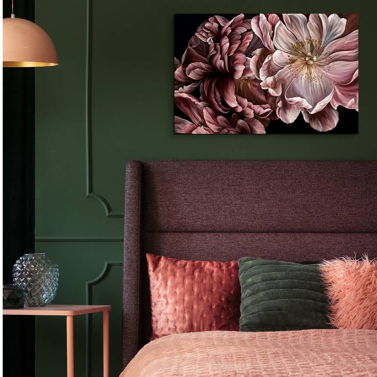 Original Floral Painting by VICTO ARTIST