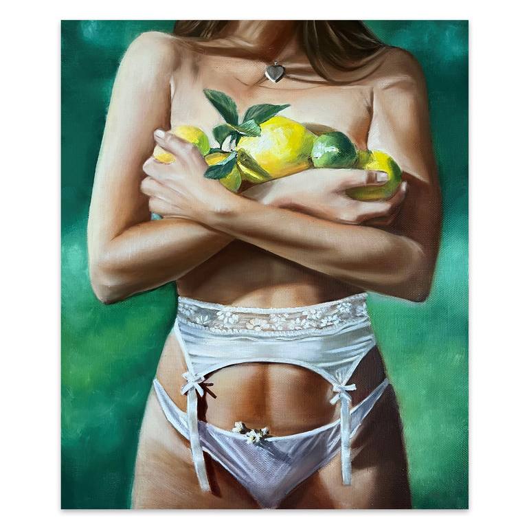 Original Realism Nude Painting by VICTO ARTIST