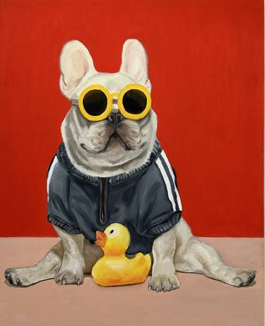 Original Pop Art Dogs Paintings by VICTO ARTIST