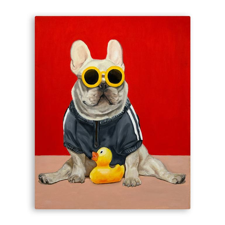 Original Pop Art Dogs Painting by VICTO ARTIST