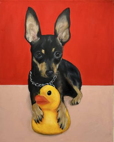 Original Pop Art Dogs Paintings by VICTO ARTIST