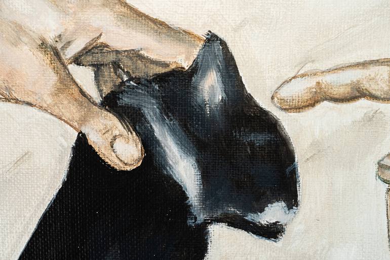 Original Classicism Cats Painting by Victo Artist