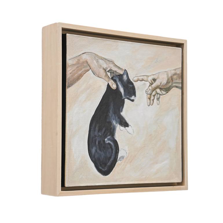 Original Classicism Cats Painting by Victo Artist