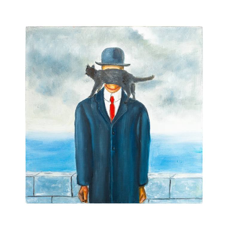 Original Surrealism Men Painting by VICTO ARTIST