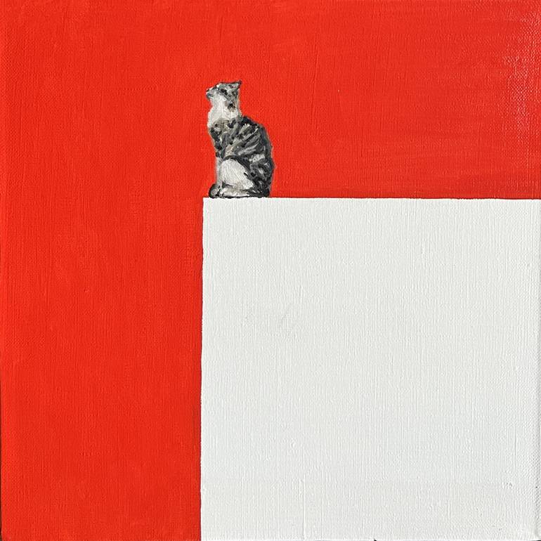 Print of Abstract Cats Paintings by Victo Artist