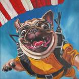 No Thoughts, Just Jump | Emotional Support Jump Oil Painting by VICTO ARTIST