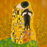 The Golden Cat | Cat Visiting Klimt by VICTO ARTIST