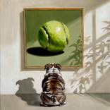 The Great Contemplation | Bulldog and the Tennis Ball by VICTO ARTIST