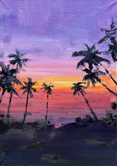 Original Beach Paintings by VICTO ARTIST