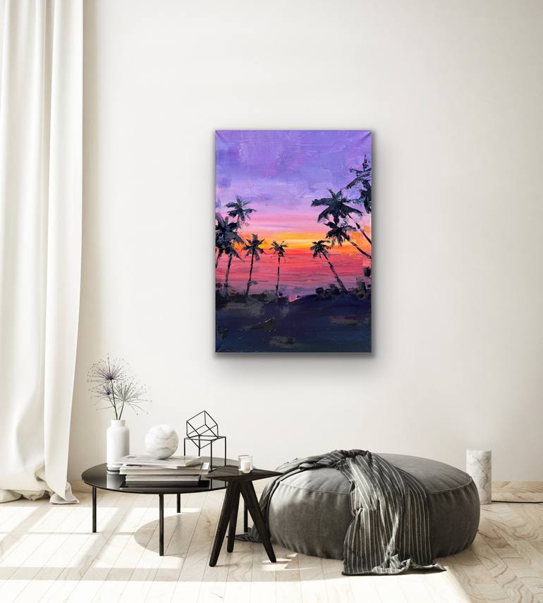 Original Conceptual Beach Painting by VICTO ARTIST