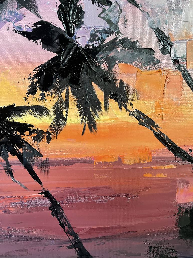 Original Beach Painting by VICTO ARTIST