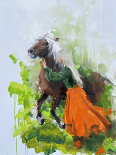 Print of Conceptual Horse Paintings by VICTO ARTIST