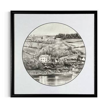 Original Fine Art Landscape Drawings by Rose-Marie Marshall-Jane