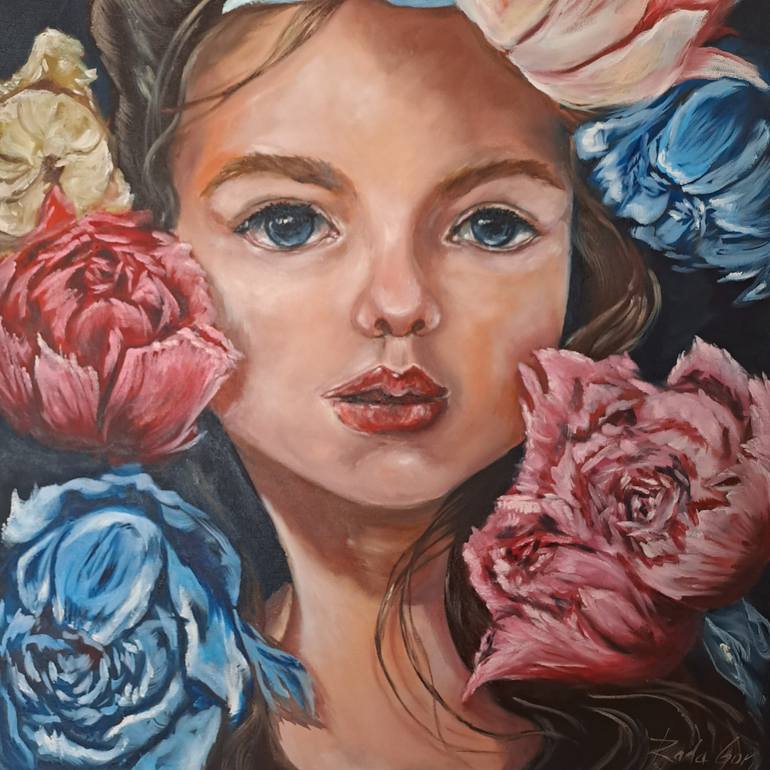 Original Art Deco Children Painting by Rada Gor