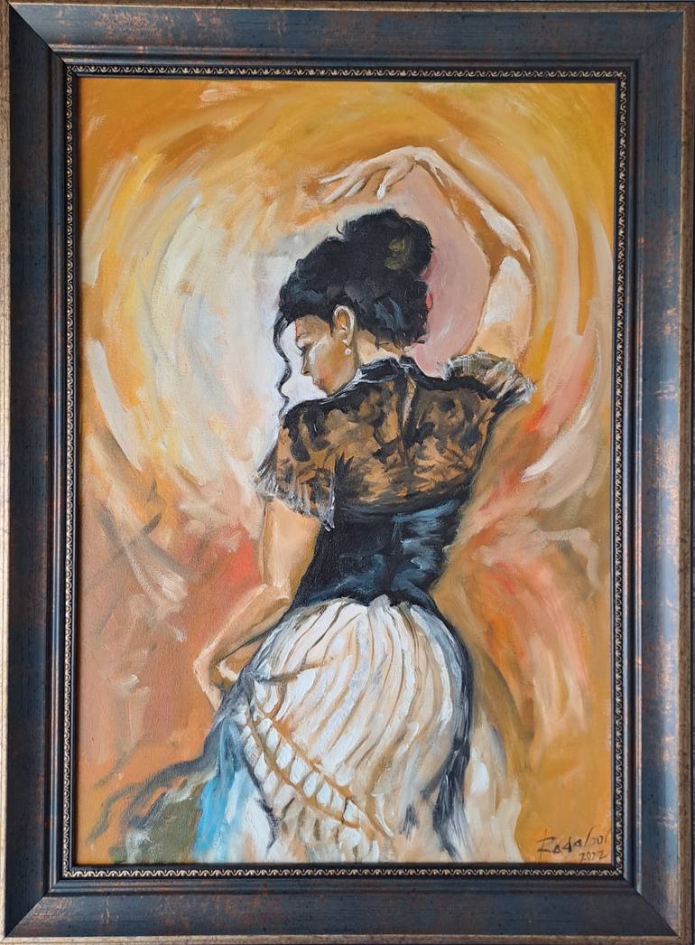 Original Art Deco Women Painting by Rada Gor