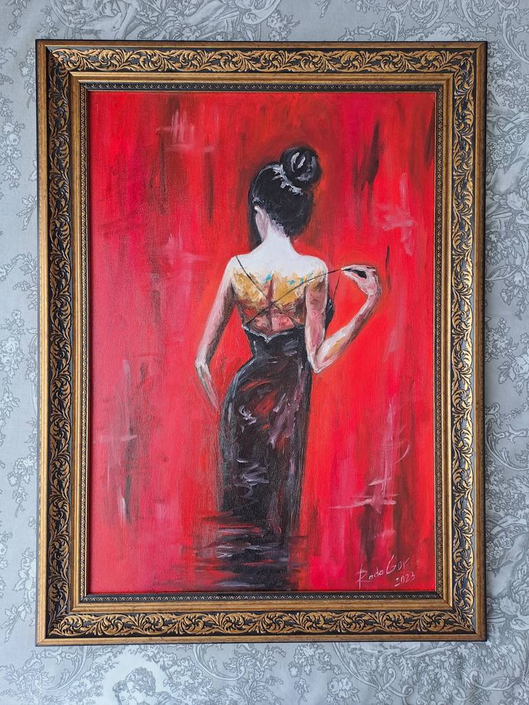 Original Art Deco Women Painting by Rada Gor