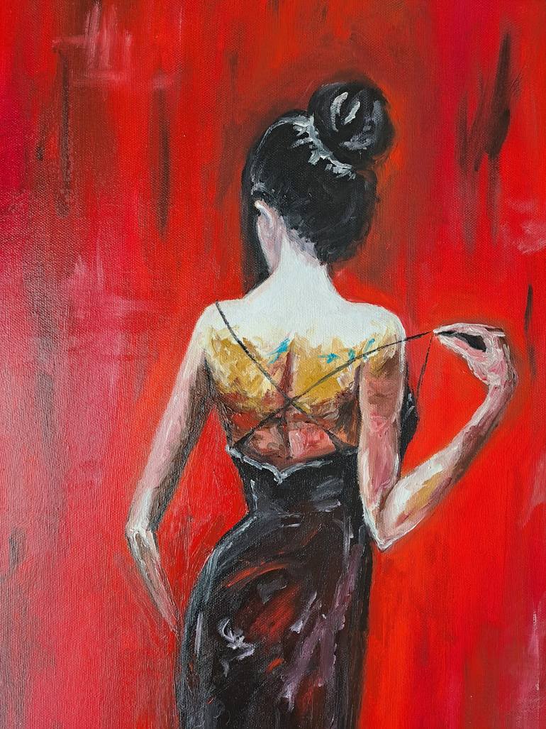Original Art Deco Women Painting by Rada Gor