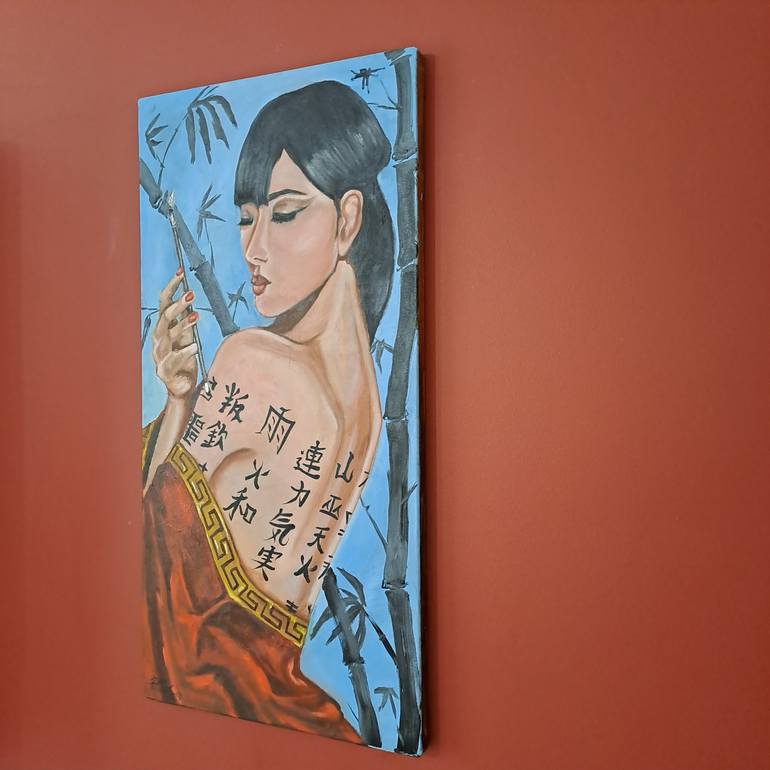 Original Art Deco Women Painting by Rada Gor