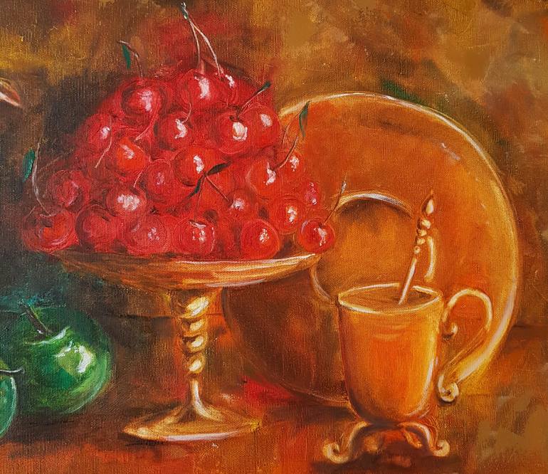 Original Conceptual Still Life Painting by Rada Gor