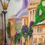 The painting "Italian evening" is painted in bright colors. 
The author conveyed all the color and beauty of Italian streets. Colors are bright and juicy, will fill your home with comfort and a sense of warmth.
   size: 23.4* 19.5 inches. (60*50*3 cm)  
      The painting is written: 6.04.2020