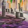 The painting "Italian evening" is painted in bright colors. 
The author conveyed all the color and beauty of Italian streets. Colors are bright and juicy, will fill your home with comfort and a sense of warmth.
   size: 23.4* 19.5 inches. (60*50*3 cm)  
      The painting is written: 6.04.2020