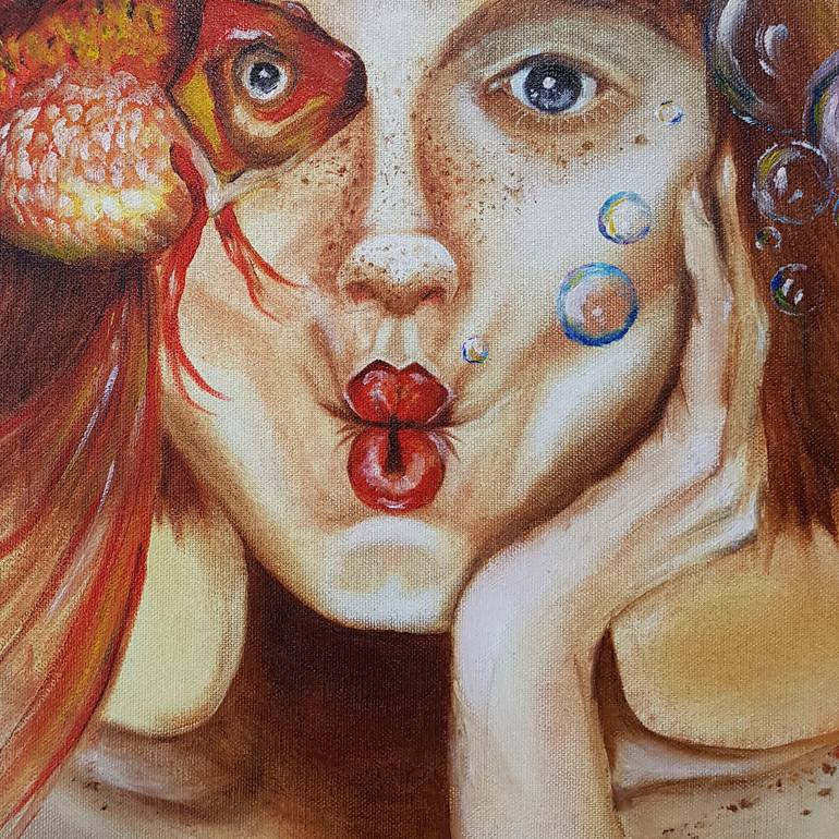 Original Art Deco Women Painting by Rada Gor
