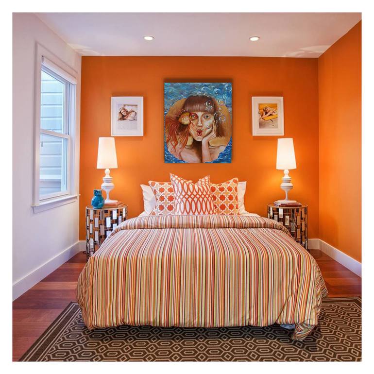 Original Art Deco Women Painting by Rada Gor