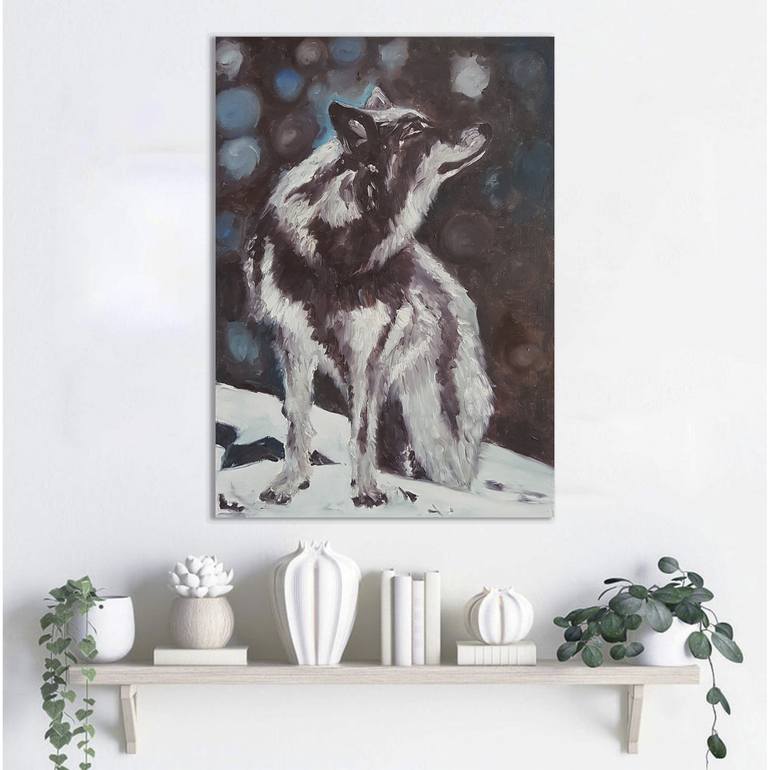 Original Abstract Animal Painting by Rada Gor