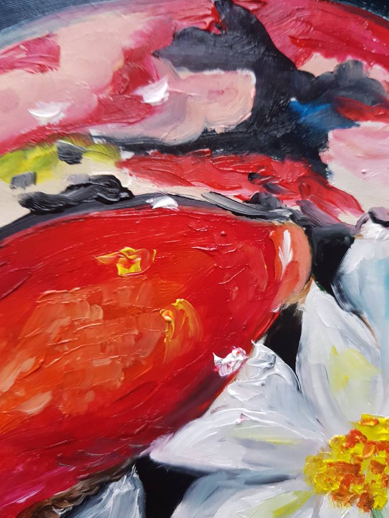 Original Art Deco Animal Painting by Rada Gor